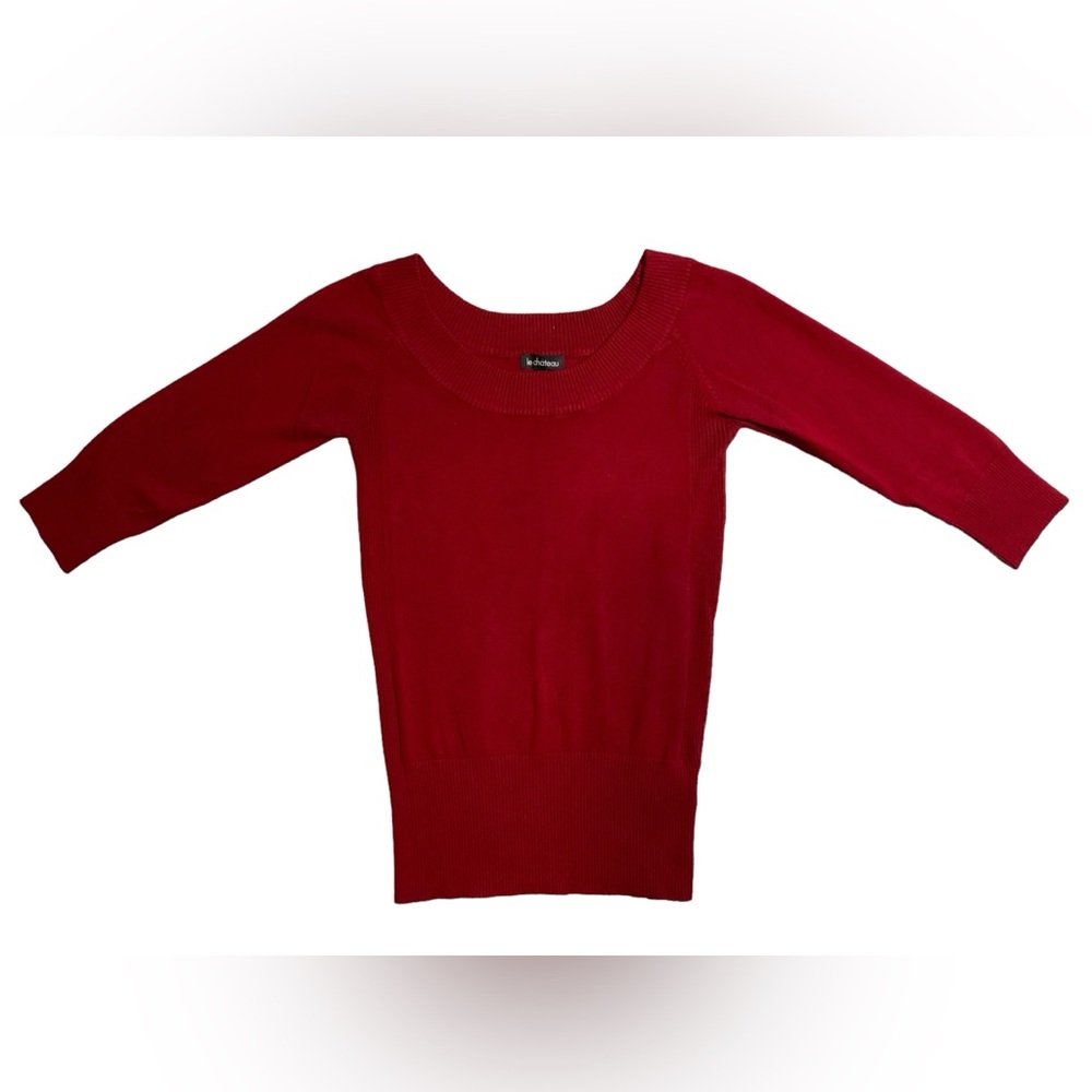 Le Chateau Ribbed Knit Sweater